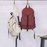 Large Simple Style Women Backpack Canvas Shoulder Bag