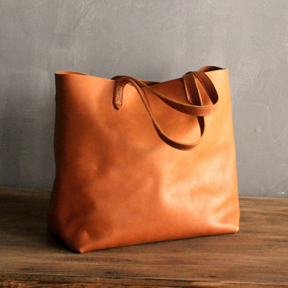 simplelinenlife-Cowhide-Single-Shoulder-Large-Capacity-Soft-Bag
