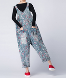 Casual Spring Summer Denim Overall Loose  Women Jumpsuits