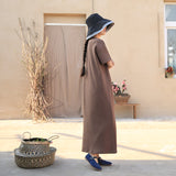 simplelinenlife-Knitted-flax-casual-summer-long-women-dresses