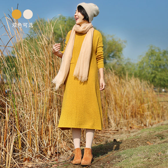 simplelinenlife-Linen-Sleeves-Autumn-winter-Women-Dresses