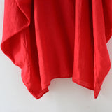 Red Sleeve Loose Drape Maxi Women Dresses AMT962213