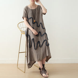Vintage-Linen-Cotton-Women-Loose-Fitting-Short-Sleeves-Dresses-Summer-Casual-Women-Dresses