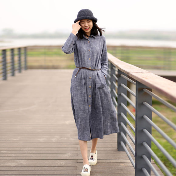 simply grey linen dress WOMEN'S LINEN DRESS OVERSIZED SLEEVELESS Simply Grey