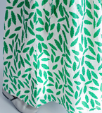 Green Leaf Summer Cotton Linen Spring Women Dresses Loose Style QZ200532