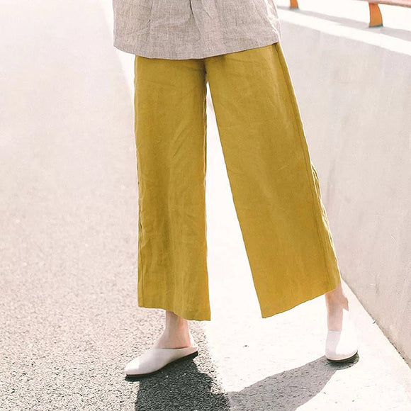 simplelinenlife-yellow-linen-women-summer-pants