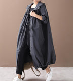 Loose Spring Women Casual Coat Hooded Trench Coat Plus Size Coat Jacket