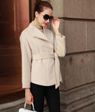 High Collar Woolen Coat Warm Women Wool Coat Jackets 3200