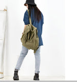 Simple Design Casual Large Backpack Women Handbag Bag Shoulder Tote Bag