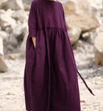 Long Sleeve Summer Cotton Dress Women Dress XMLP9201229