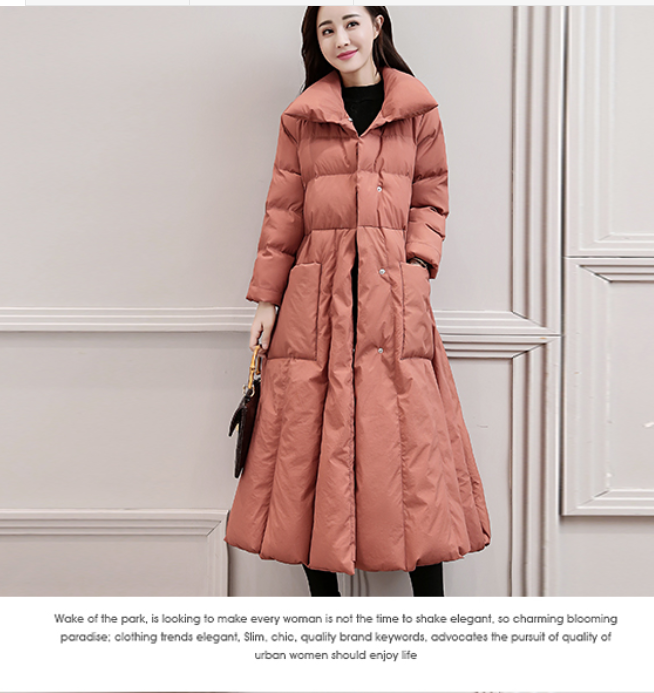 Long Winter Puffer Coat Thick Winter Waist Belt Women Down Coats 30214 –  SimpleLinenLife