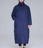 Cotton Linen Women Winter Thick 90% Duck Down Jackets Warm Down Coat