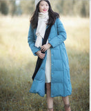 Casual Winter Women Coat Long Hooded Large Pocket Down Jacket