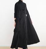 Loose Corduroy Knit Long Women Dresses Plus Size AMT962328