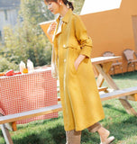 Spring Fall Cardigan Women Coat , Long Sleeve Jaket, Spring Women Linen Trench Coat 90921