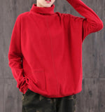 High Collar Loose Blouse Spring Casual Women Tunic Cotton Tops WG961707