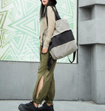 Patchwork Casual Large Women Handbag Bag Shoulder Tote Bag DrawString Design