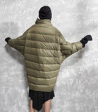 Army Green Women Winter Loose 90% Duck Down Jackets Warm Down Coat Plus Size