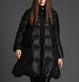 A-Line Women Winter Puffer Coat,Warm Thick 90% Duck Down Coat /1002