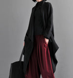 Women Cloak Coat Handmade Long loose Women Wool Coat Jacket
