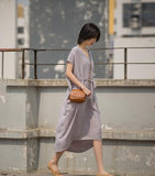 women-cotton-summer-dresses-short-sleeve-v-neck