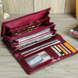 Women's Leather Wallet Purse Card Package Clutch Bag Hand Bag Storage Bag For Gift