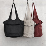 Casual Canvas Simple Style Tote Women Shoulder Bag