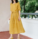 YELLOW-100%-linen-women-Dresses-summer-women-dresses- (17)